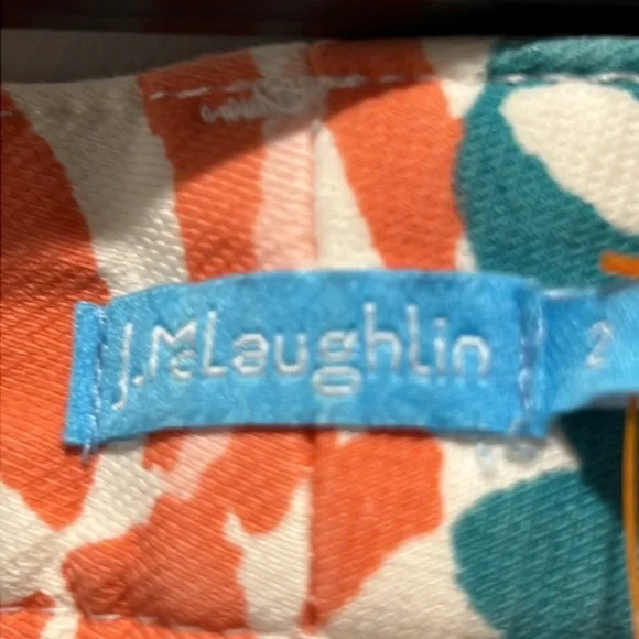 New J McLaughlin Lexi Pant Floral Skinny Cut Women’s Size 2 - Picture 4 of 8